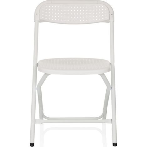 [GEBRAUCHT] B-Ware Hjh Office Besucherstuhl Klappstuhl Stuhl Kunststoff Weiß Outdoor Stapelbar