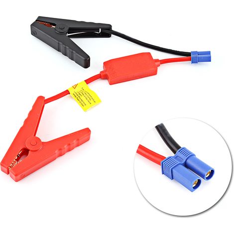 Câble de démarrage pour batterie voiture - Protection contre inversion polarité et surcharge (1/5)