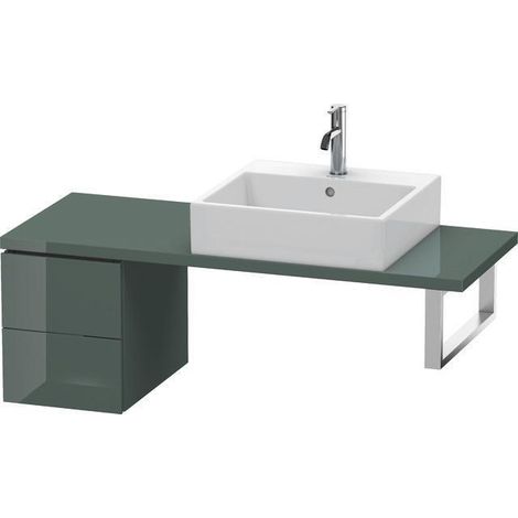 Meuble console L-CUBE 400x320x477mm blanc super mat