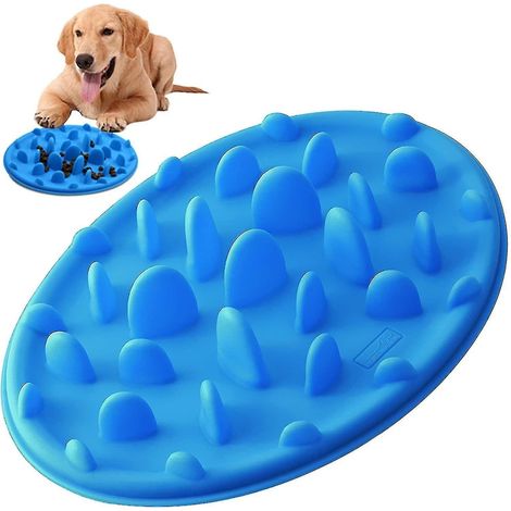Gamelle anti-glouton pour chien, plateau d'alimentation interactif et ludique en silicone antidérapant, prévient les gonflements pendant les repas, pour une meilleure santé de votre animal. (1/5)