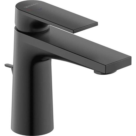 Duravit Tulum - Waschtischarmatur mit Ablauf, FreshStart, mattschwarz TU1011001046