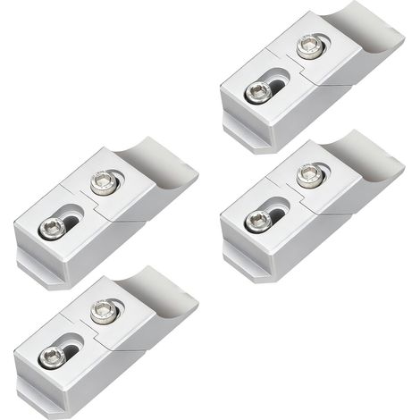 Jeu de 4 brides latérales extra-plates en alliage d'aluminium pour fraiseuses et machines CNC. Force de serrage maximale de 60 kN. (1/5)