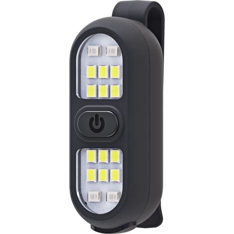 Éclairage vélo/course à pied (1 unité) - noir-lampe torche, feu de position -Rechargeable -Portable
