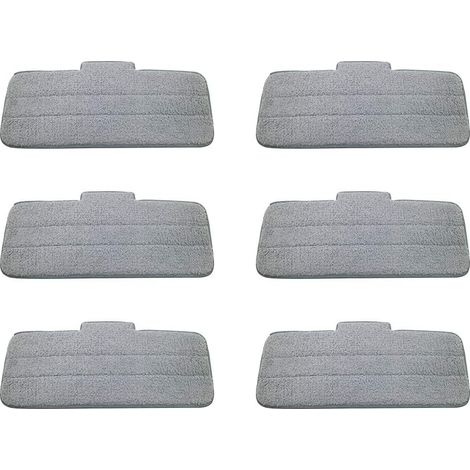 6 paños de fregona para Deerma TB900, para fregona con rociador de agua Mijia, cabezal de limpieza giratorio de 360 grados, paño de fibra de carbón
