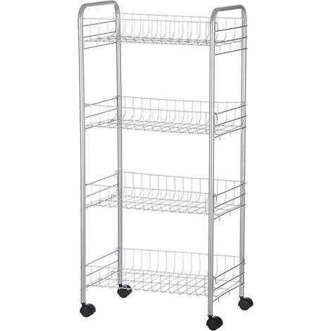 Verdulero 4 pisos metalico ruedas colección KINVARA (1/3)