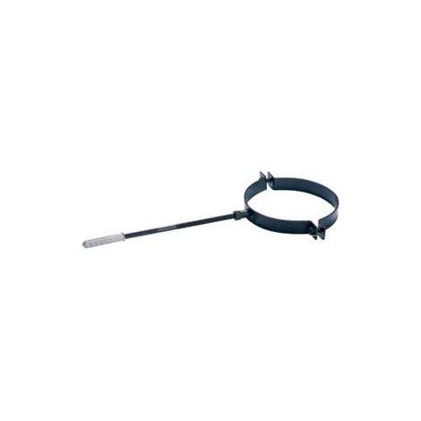 COLLARE REGGITUBO PER STUFE A PELLET PLUS NERO OPACO- - ø cm.8 - 2 pezzi
