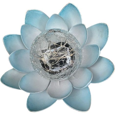 Solar-Lotusblumenlampe, Solardekoration, rissige Bernsteinlampe, wasserdichte Lotuslampe für den Außenbereich, dekorative Lampen für Garten, Zaun, Rasenweg