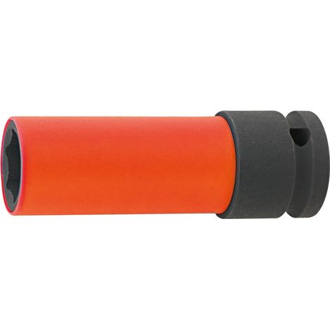 Kraft- Steckschlüsseleinsatz mit Kunststoff-Hülse 1/2" 21 mm Fortis (1/4)