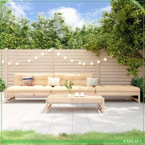 Salon de jardin - FAFEICY - 3186592 - Bois de pin massif - Design modulaire - 4 places (1/5)