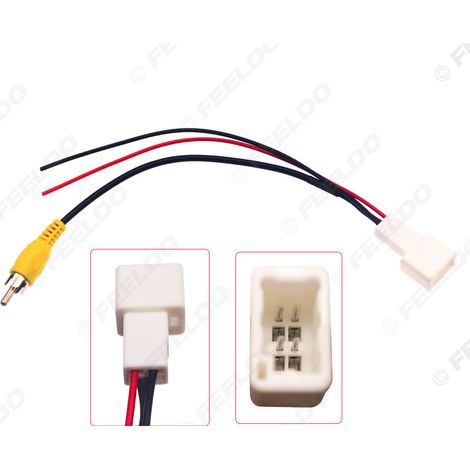 Câble adaptateur vidéo dédié pour caméra de recul compatible avec les Mazda CX-5 (2013) et Mazda6 Atenza (2014-2016).