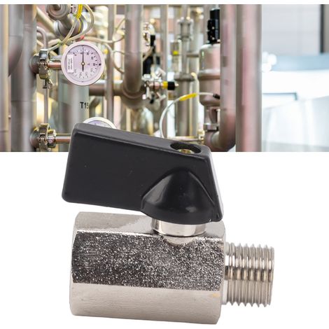 Robinet à gaz sphérique en cuivre épaissi 1/4″ avec filetage mâle et femelle pour robinet domestique (1/5)