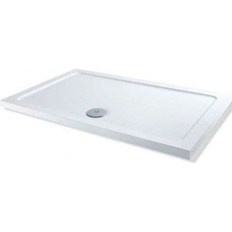 MX DucoStone Lightweight Polymer Rectangular Shower Tray 1200mm x 800mm (inc Waste)