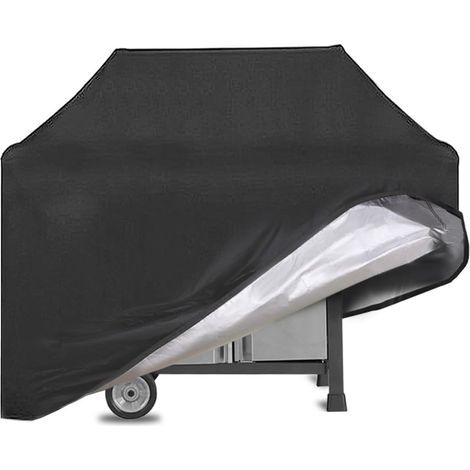 Housse de barbecue résistante aux intempéries 145 x 61 x 117 cm, housse pour barbecue à gaz, tissu Oxford, protection solaire indéchirable, protège du soleil, de la décoloration, de la rouille et des (1/5)