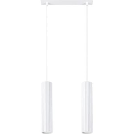 Lámpara colgante Moto blanco, 2 luces (1/5)