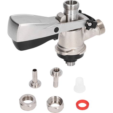 Tireuse à Bière G5/8 Type S, Coupleur en Acier Inoxydable pour Fût, Distributeur de Baril, Robinet de Pression, Accessoire de Brassage (1/5)
