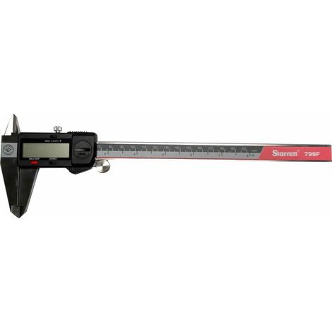 Starrett 200mm (8-inch) Fractional Display Caliper with 0.01mm (0.0005-inch) Precision, Model STREC799BF8