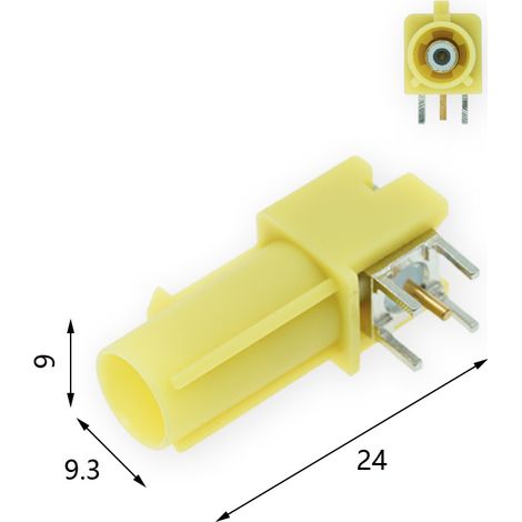 Fakla long body male shell K type C type horizontal socket plug male antenna base RF connector (1/3)