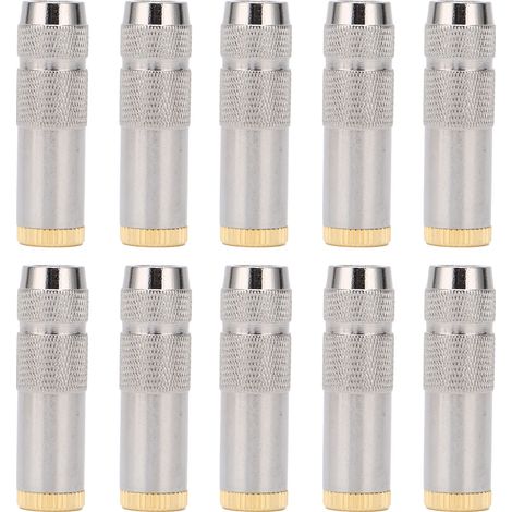 Lot de 10 adaptateurs audio femelle équilibrée 5 niveaux 3.5mm pour connecteur jack stéréo (1/5)