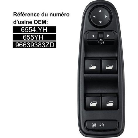 Control High Glass C4 Picasso 6554.YH Switch Switch Button Lifter Glass For Citroen C4 Large Picasso (1/5)