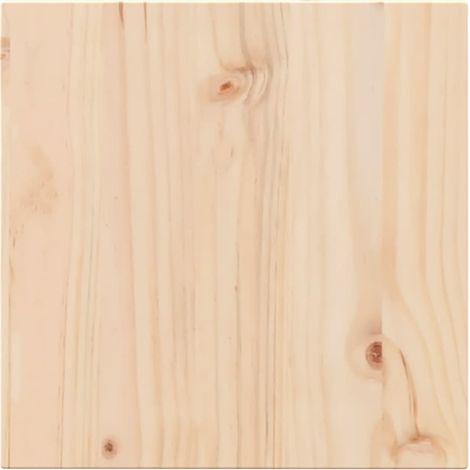 Plateau de table en bois de pin massif carré 40x40x2,5 cm (1/5)