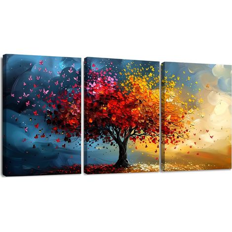 3 Pcs Impression sur Toile, Tableau Decoration Murale Salon Moderne, Nature Paysage Impression Sur Toile, Decoration Murale Chambre Salle De Bain Cuisine (1/5)