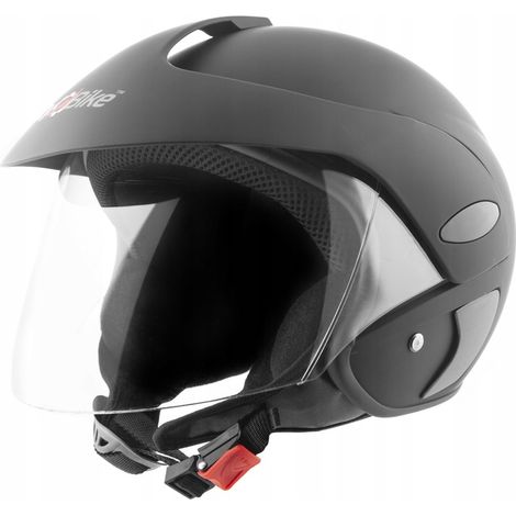 Offener Helm für Jet-Motorrad, Roller, Motorrad, Quad, XL, Mattschwarz
