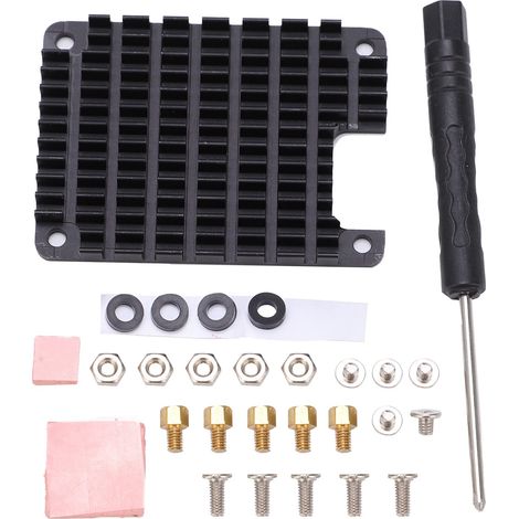Dissipateur thermique en alliage d'aluminium pour Raspberry Pi CM4 avec outil de montage, pièces électroniques (1/5)