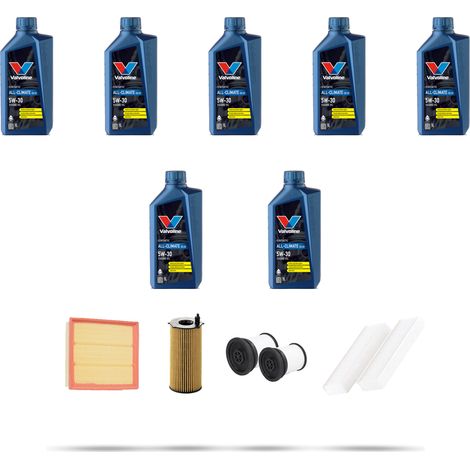 Kit tagliando 4 FILTRI e 7L OLIO compatibile con Jeep Cherokee III (KK) 2.8 crdi 147kw dal 2010 (1/5)