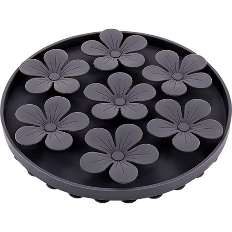 CCYKXA Slow Feeder for Dogs, Anti-Gluttony Pet Bowl, Cat/Dog Silicone Soft Rubber Cute Flower Shaped Slow Feeder