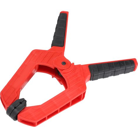 Serre-joint ressort bois travail bricolage fort plastique technique tissu artisanat rouge 1pc 10cm (1/5)