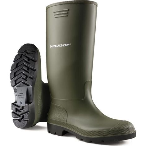 Botas impermeables Dunlop 380VP Pricemastor verdes 36
