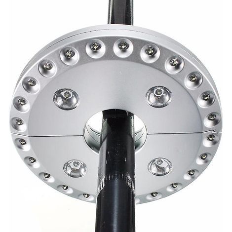 white Garden Umbrella Light, Umbrella Umbrella Light With 28 Led Bulbs, Free Standing Or Hanging Light, 3 Switch Modes To Adjust Light (1/5)