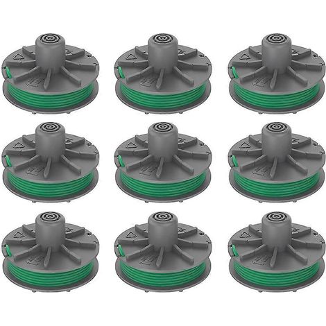 Compatible avec Gardena Powercut Plus 650 30 ART.9811 5309-20, kit avec 9 bobines de fil de coupe-bordures. (1/5)