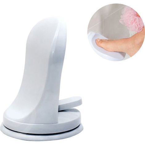 Repose-Pour-Pieds-De-Douche - Avec Ventouse - Angle Incliné - Pour Salle De Bain Maison Hôtel - 1 Pièce (1/5)