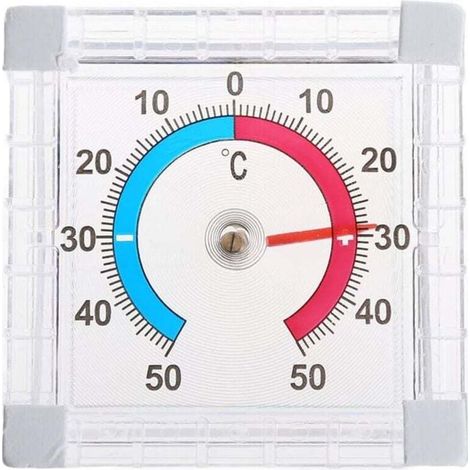 Fenster-, Innen- und Außenthermometer, Größe: 7,67,62,3 cm – 1 Stück (1/4)