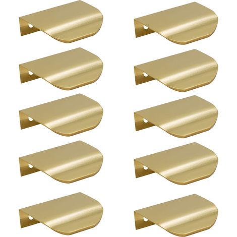 Tirador para mueble con borde dorado de 10 x 50 mm (1/5)