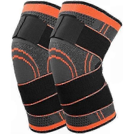 Genouillère de compression pour la course et le sport, avec bandage de soutien tricoté (1/4)
