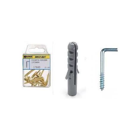 Tappo N. 6 Con Ganci Filettati 19x60 mm. 7 unità