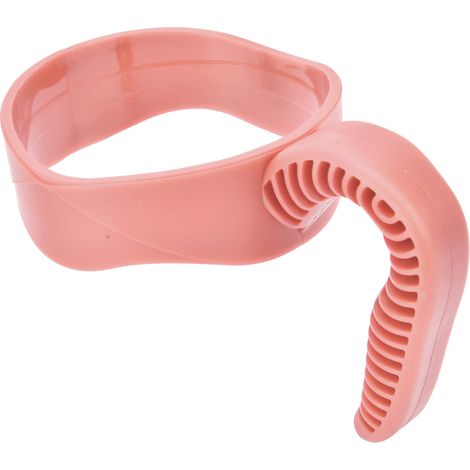 Poignée de transport ergonomique en plastique pour carafes, bouteilles et autres gobelets de 590 à 890 ml (20 à 30 oz) - Rose (1/5)