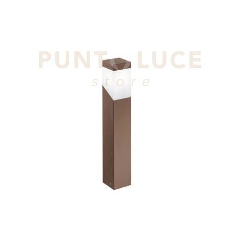GES620- PALETTO RUGGINE 1 LUCE ATTACCO E27 IP44 ALLUMINIO 60CM