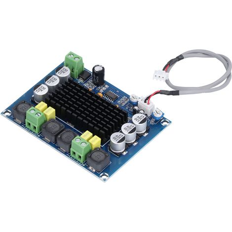 Carte Amplificateur Audio Numérique Stéréo 2 Canaux Haute Efficacité Alimentation 12V à 24V CC (1/5)