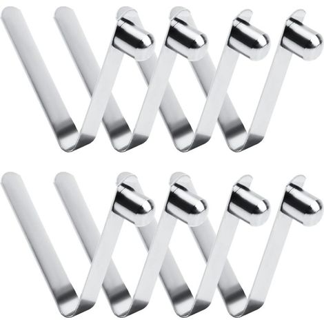 8pcs pinces à ressort, pinces à ressort pour kayak de 8 mm, à ressort à bouton-poussoir en acier inoxydable pour mât de tente à pagaie de camping (1/3)