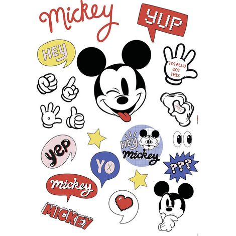 Stickers Muraux Mickey Mouse -It's a thing of Mickey- Quelque chose de Mickey Disney (1/3)
