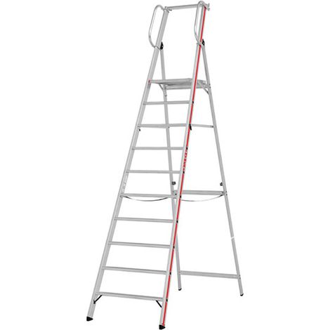 Scaletta 10 gradini - altezza massima di lavoro 4.35m - 8080/10