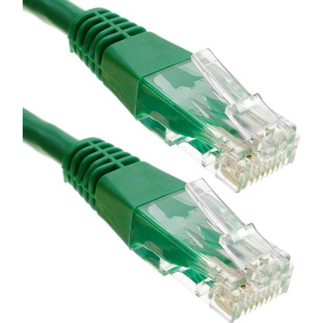 BeMatik - Cable de red ethernet Cat. 6 UTP de 3 m de color verde