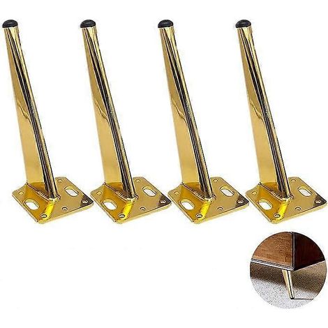 Pieds de meubles en métal doré, pieds de canapé, pieds de 18 cm, adaptés aux tables basses, meubles TV, meubles de salle de bain. (1/5)