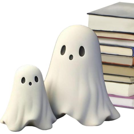Figurines Fantômes Sculptures Résine Ornement Bureau Halloween Adorable Figurine Fantôme Pour Bureau Salon Chambre Bibliothèque Entrée Table D'Appoint Meuble TV Maison (1/5)