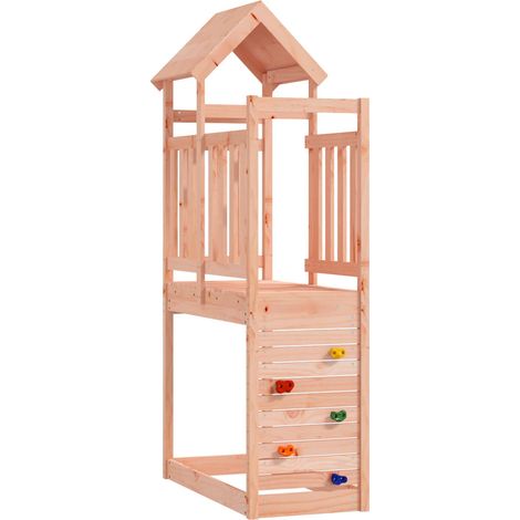 Spielturm Braun 53 x 110,5 x 214 cm Massives Douglasienholz
