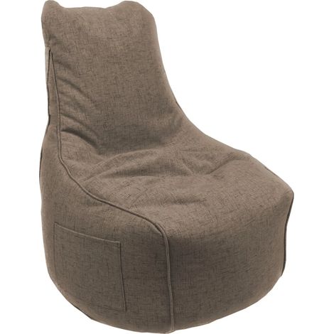 pouf poltrona sacco "milly" beige 65x65x95 cm (1/2)