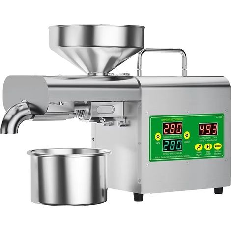 Máquina de aceite, control de doble temperatura, alta eficiencia, plata (1/2)